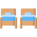 Две односпальные кровати