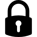 Lock symbol for interface icon
