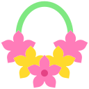 naszyjnik z kwiatami