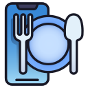 app de comida Ícone
