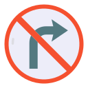 No turn right