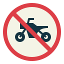 geen motorfietsen