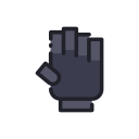guantes sin dedos