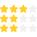 estrelas de avaliação