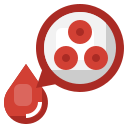 las células rojas de la sangre