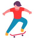 andare con lo skateboard