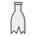 zerbrochene flasche icon