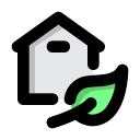 zielony dom