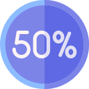 50 por cento
