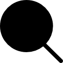Search magnifier black shape icon