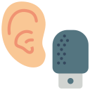 orecchio e microfono