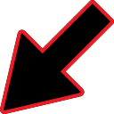 Down left arrow