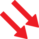 Down right arrow