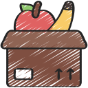 boîte de fruits