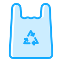 saco de plástico reciclado