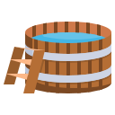 balde de madeira
