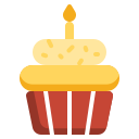 誕生日カップケーキ
