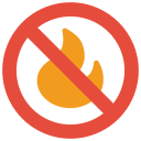 No fire