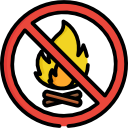 No fire