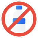 niente bottiglie di plastica