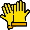 guantes de la mano