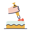 ケーキのデコレーション