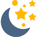 księżyc i gwiazdy