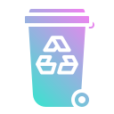 lixeira de reciclagem