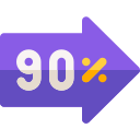 90%