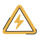 señal de peligro eléctrico