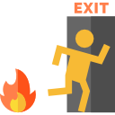 saída de incêndio