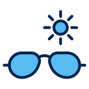 des lunettes de soleil