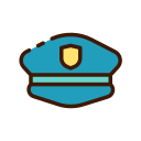 chapéu de polícia