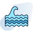 vagues d'eau