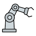 brazo robótico icono