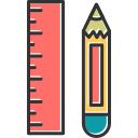 鉛筆と定規