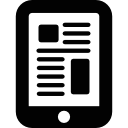 grote tablet icoon