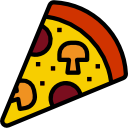 porción de pizza