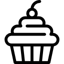 cupcake met kers