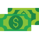 Символ доллара в черном овале