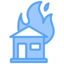 maison en feu