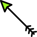 flecha diagonal