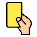 cartão amarelo