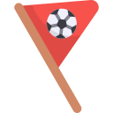 サッカーの旗