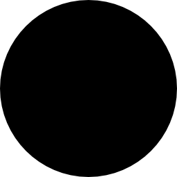 circulo negro icono