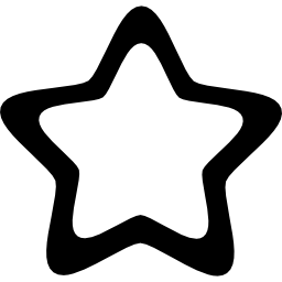 Rounded points star icon