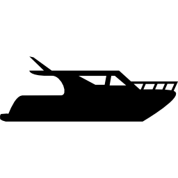 Luxury yacht boat icon