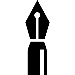pluma de tinta icono