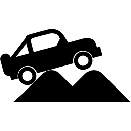 vehículo con tracción en las cuatro ruedas icono
