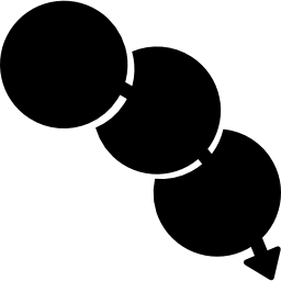 원을 통과하는 화살표 icon
